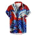 thumbnail image 2 of GERsome Hawaiian Shirt for Men Tropical Shirts Casual Summer Button Down Short Sleeve Floral Shirt Vacation Outfits Cruise Shirts S-5XL, 2 of 3