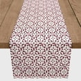 thumbnail image 3 of Creative Products Watercolor Tile Pattern Burgundy 16x72 Poly Twill Table Runner, 3 of 3