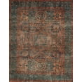 thumbnail image 1 of Ahgly Company Machine Washable Indoor Rectangle Abstract Red Brown Area Rugs, 7' x 9', 1 of 7