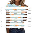 thumbnail image 3 of MEICHEN Women's Fashionable Casual Comfort Printed Short Sleeve Top Loose Summer T Shirts for Women, 3 of 4