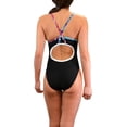 thumbnail image 3 of Adoretex Girl's/Women's Solid Pro One-Piece Athletic Sports Racing Swimsuit Swimwear (FN034)-Black Combo-26, 3 of 4