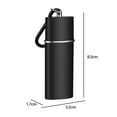 thumbnail image 6 of Walbest Portable Mini Luxury Ashtray with Buckle, Pull Closure Stainless Steel Liner Butt Storage Mobile Ashtray Mens Pocket Gadget, 6 of 7