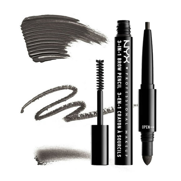 NYX 3-In-1 Brow Pencil - Charcoal