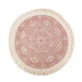 thumbnail image 4 of Fennco Styles Unique Dream Catcher Fringe Cotton Placemats 14-inch Round, Set of 4 - Multicolored Decorative Table Mats for Home Decor, Dining Table, Banquets and Special Events, 4 of 8
