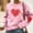 Pink#07, variant on Yteetum Valentine Gifts Sweatshirts for Women Oversized Crewneck Valentine's Day Heart Graphic Print Hoodless Sweatshirt Womens Casual Plus Size Round Neck Loose Comfy Sweatshirt Fall Spring Clothes