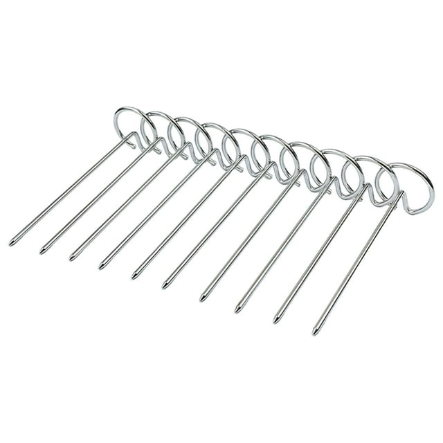 10x brochetas para freidora de aire, brochetas reutilizables para pollo, superficie lisa, brochetas duraderas para barbacoa, palos para brochetas DYNWAVEMX Brochetas De Kebab