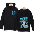 thumbnail image 3 of Sudadera con capucha para niños con estampado de Messi de otoño, sudadera de terciopelo, ropa deportiva informal, parte superior negra adecuada para niños y niñas, 3 of 5