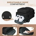 thumbnail image 4 of Mochila de viaje Maelstrom 35 L para mujeres y hombres con portátil de 17 pulgadas, color negro, 4 of 8