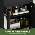 thumbnail image 5 of Uforic 24.9" Bathroom Vanity with Top Sink, Modern Free Standing Bathroom Storage Cabinet with Soft Close Door, Black, 5 of 9