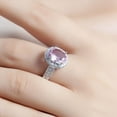 thumbnail image 2 of Women Ring Alloy With Zirconia Stone Simple Plated Fashion Jewelry Gift For Her Elegant Pink Ring Party Ring Statement, 2 of 5