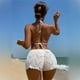 thumbnail image 2 of Sonducket Pantalones cortos de playa para mujer, pantalones cortos sexis de verano para niñas, pantalones cortos de playa sexis de verano para Prendas para la parte inferior del cuerpo Azul profundo l, 2 of 6