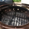 thumbnail image 3 of Sunnydaze 12" x 12" Steel Round Outdoor Fire Pit Grate, 3 of 7