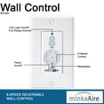 thumbnail image 2 of Minka-Aire DC Ventilador de pared Control remoto Función completa - Blanco - WC400, 2 of 5