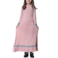 thumbnail image 6 of EnJoCho Girls Ramadan Robe Abaya Dress for Girls Musli𝗆 Prayer Dress Kids Islami𝖼 𝖣ubai Eid Ramadan Dress Wedding Arabic Kaftan Dress, 6 of 8