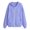Purple, variant on HomeDM Unisex Full-Zip Hoodie Solid Color Long Sleeve Sweatshirt with Front Pockets for Boys and Girls