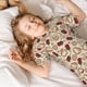 thumbnail image 5 of Balery Valentine'S Day Rose Conjunto de Pijama Infantil de Manga Corta con Estampado – Ropa de Dormir de Algodón Suave-X-Large, 5 of 6