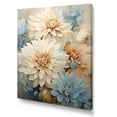 thumbnail image 2 of Designart "Elegance Of Blue And White Mums I" Mums Wall Decor, 2 of 7