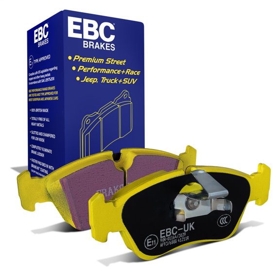 EBC Brakes Yellowstuff 4000 Series Street and Track Brake Pad Set Fits select: 2001-2006 BMW 325, 2000-2001 BMW Z3