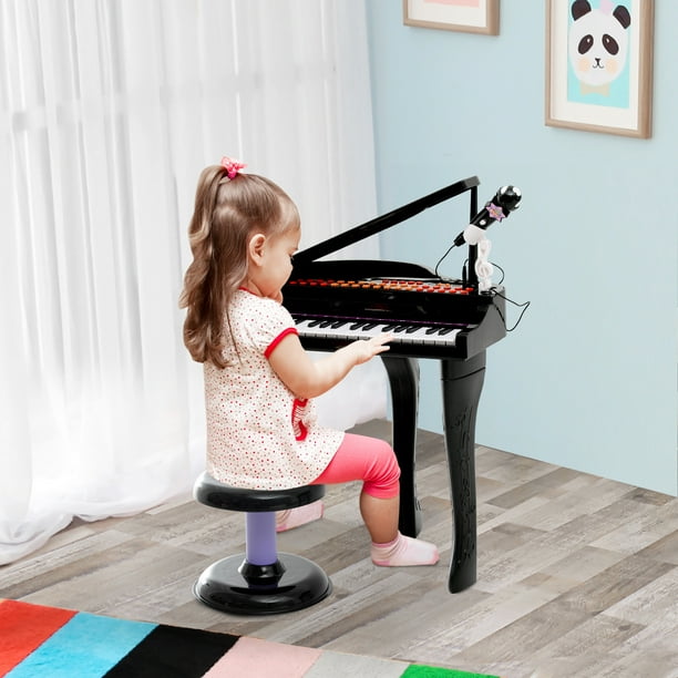 Enfants Piano Jouet 37 Touches Mini Clavier d'Orgue Électronique Avec  Tabouret Microphone Instrument de Musique Enfant Jeu Jouet Cadeau
