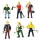 thumbnail image 5 of 6 figuras en miniatura a escala 1:87, figuras de trabajadores para diorama, decoración, figuras de simulación en miniatura pintadas a mano, diminutas, 5 of 9