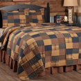 thumbnail image 2 of VHC Brands Patriotic Patch 3 Piece Queen Quilt Set Country Patchwork Design, Deep Red and Navy, 2 of 4