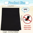 thumbnail image 3 of 1 pieza de repuesto para silla de playa, silla de jardín, correas de 435 x 1165 mm, tela Oxford negra, tumbona plegable para patio al aire libre, tela para silla de salón., 3 of 9