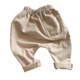 thumbnail image 2 of uublik Baby Pants Elastic Waist Bottom Pants Newborn Infant Trousers Beige Size 0-2T, 2 of 3