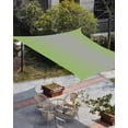 thumbnail image 3 of Sun Shade Sail 8x10Ft Abstract Ombre Emerald Green and Grey Gradient Uv Block Sunshade Canopy Outdoor Shade Cover Rectangle Shade Cloth For Patio Garden Yard Deck Pergola, 3 of 6