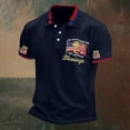 thumbnail image 7 of EliteGoogv Men Polo Shirt Patriotic Commemorative Graphic Print Short Sleeve Collared Shirt For Men 4th of July Outfit 250th Independence Day Grey L, 7 of 7