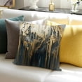 thumbnail image 3 of SHANXI  Abstract Art Pillow Covers Grey Gold Blue Grey Throw Pillow Covers, Geometry Stripe Cushion Covers 12x12in, 3 of 5