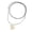 No beads, variant on Beach Styles Natural Shell Pendant Necklace For Layering Outfit PU Leather Rope Adjustable Length Neckchain