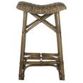 thumbnail image 2 of SAFAVIEH Ramiro Wicker Bar Stool Brown, 2 of 7