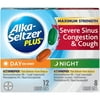Alka Seltzer Plus, Day & Night Severe Sinus Congestion & Cough Maximum Strength, 20 ct