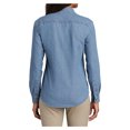 thumbnail image 2 of Yellow Rooster Women's Long Sleeve Value Denim Shirt Faded Blue 4XL, 2 of 6
