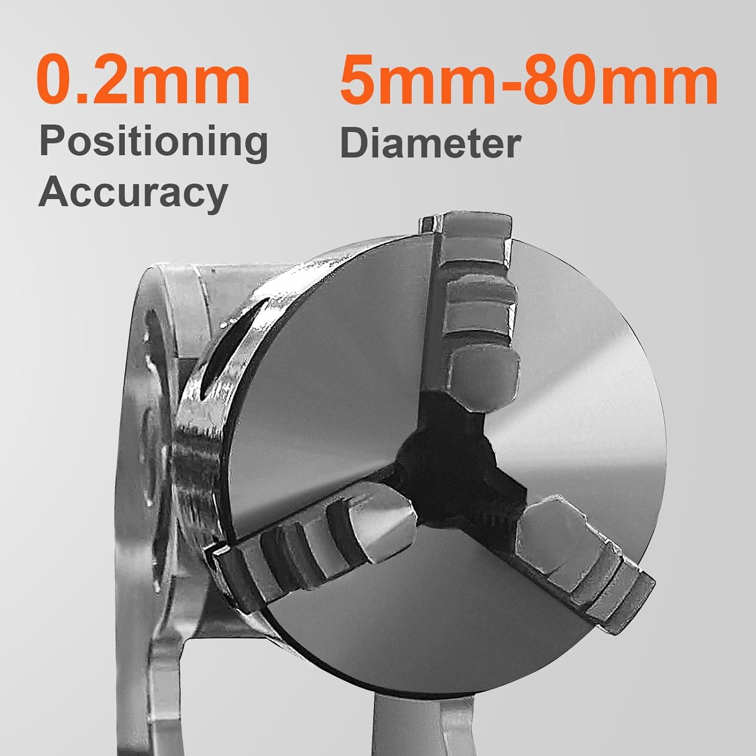 SIHAO Rotary Axis Attachment for Fiber Laser Engravers, Laser Engraving Machine Rotary Tool with 80mm 3 Jaw Rotary Chuck for Ring Jewelry