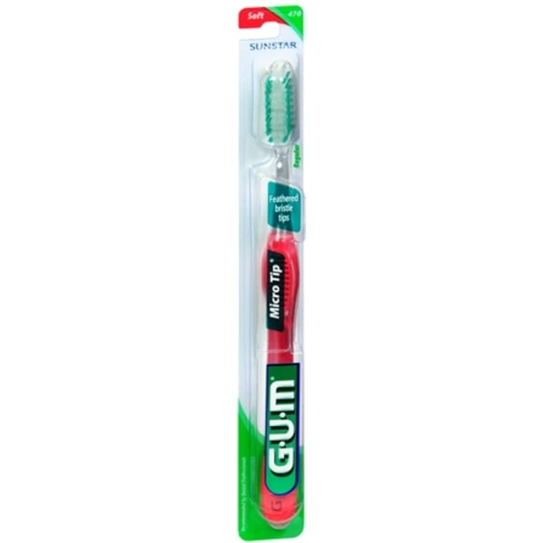 GUM Micro Tip Toothbrush Soft/Full 1 Each (Pack of 6)