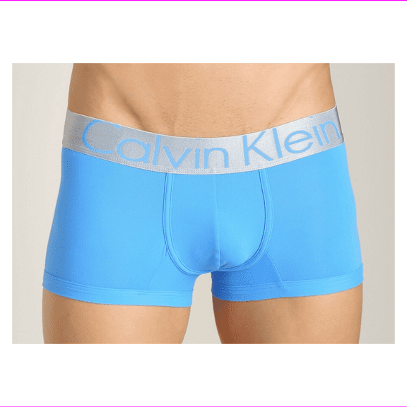 Calvin klein Men's ICON MICRO LOW RISE TRUNKS, Aquarius Blue, X-Large