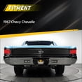 thumbnail image 2 of 2PCS Red Lens Rear Bumper Reflector Lights Tail Light Rear Light Brake Lights Backup Lights Reverse Light Turn Signal Lights Cover Shells  For 1967 Chevy Chevelle / Malibu No Bulb/Socket Included, 2 of 6