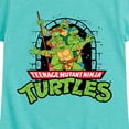 thumbnail image 3 of Teenage Mutant Ninja Turtles  - Logo Character Group  - Toddler & Youth Girls Short Sleeve Graphic T-Shirt, 3 of 5
