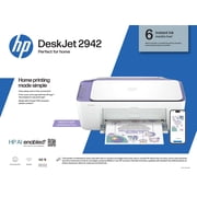 HP DeskJet 2942 Wireless All-in-One Color Inkjet Printer, 6 Months Free Instant Ink, Violet Tulip
