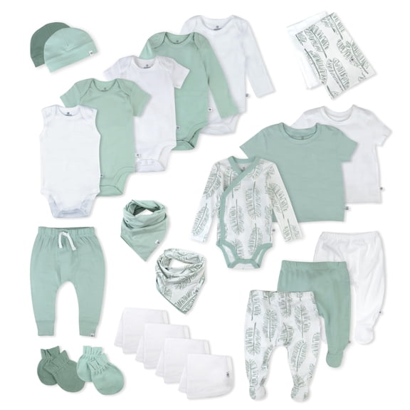 Conjunto de ropa para bebés HonestBaby de algodón orgánico unisex de 0 a 3 meses