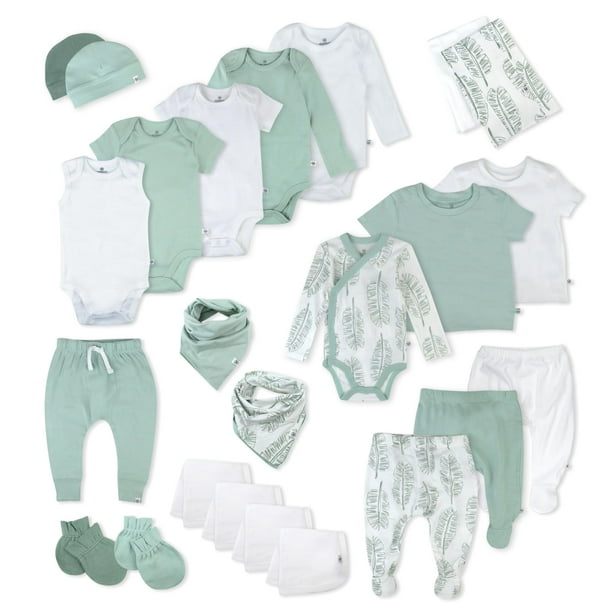 Conjunto de ropa para bebés HonestBaby de algodón orgánico unisex de 0 a 3 meses