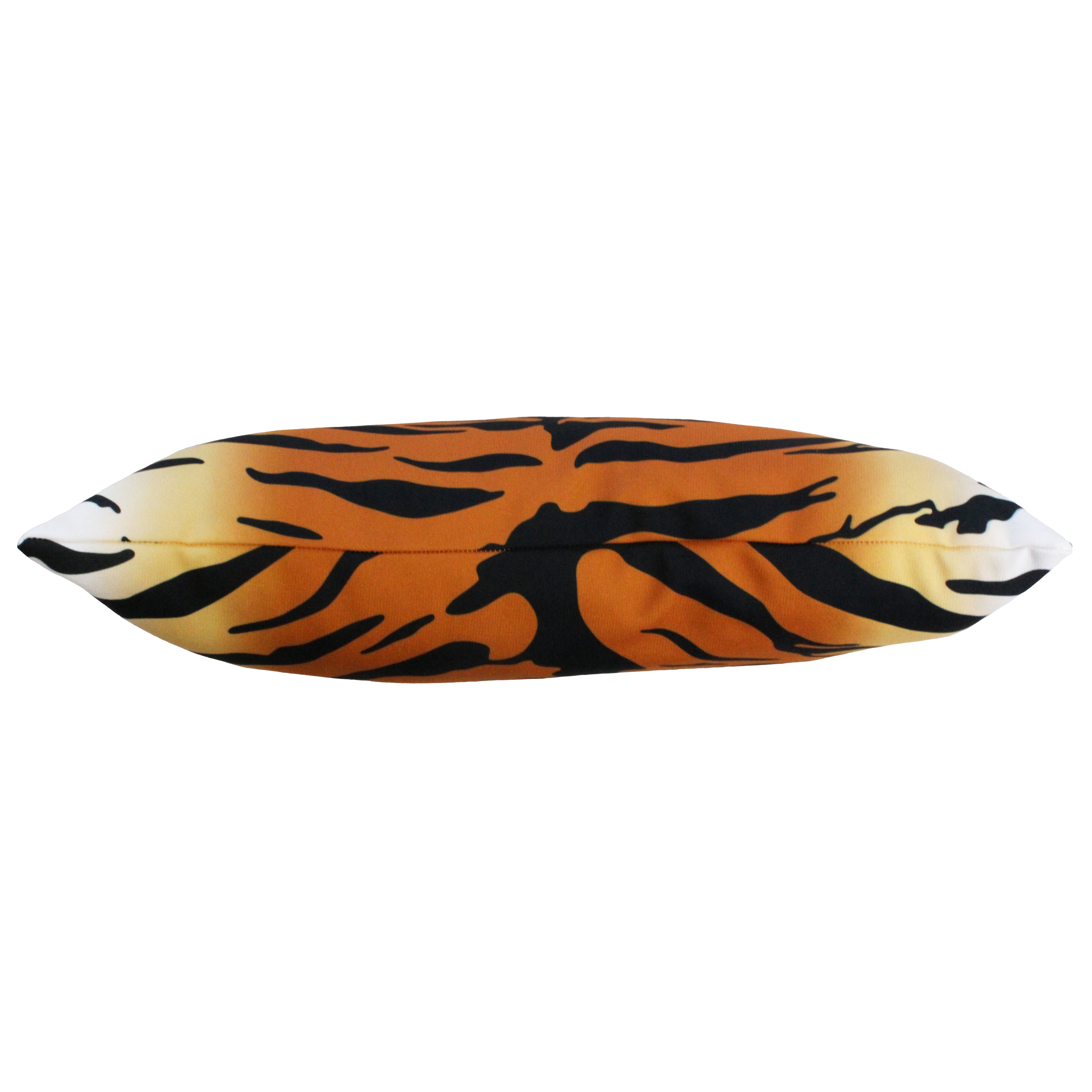 Everything Comfy Tiger Print Decorative Pillow, 16x6 Inch, Natural,