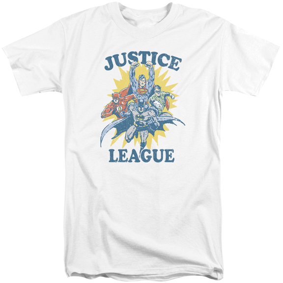 JLA Justice League Lets Do ThiS/S S Adult Tall White