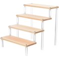 thumbnail image 3 of Display Shelf Acrylic Display Stand Multi-Tier Organizer For Cupcakes Home Dresser Khaki Storage 1Pack, 3 of 4