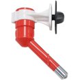 thumbnail image 1 of Pet Water Dispenser, Dog Kettle Cat Bottle with Automatically Feeding Water with Stainless Steel Outlet Nozzle for Dog Cat Rabbit Hamster (Without Bottle) (Red, Single-Headed), 1 of 6