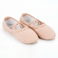 thumbnail image 2 of Otqutp Ballet Shoes for Teen Girls Stretch Yoga Canvas Dance Slippers Split Sole for Kids Breathable Soft Bottom Shoes, 2 of 9