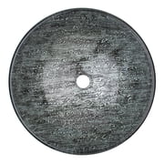 VIGO Giovanni Titanium Gray Glass 17 in. L x 17 in. W x 6 in. H Round Vessel Bathroom Sink