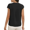 thumbnail image 6 of Cueply Womens Summer Tops Short Sleeve V Neck Dressy Casual Chiffon Blouses T Shirts Tops, 6 of 6