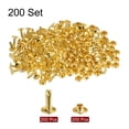 thumbnail image 3 of 200 Sets Leather Rivets 12 x 8mm Metal with 3 Setter Tools, Gold Tone, 3 of 6